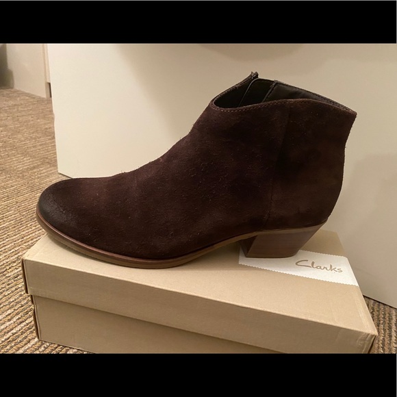 Clarks Shoes Mila Myth Ankle Boot Clarks Ladies Mila Myth Black Combi  Leather Ankle Bootie Boots US